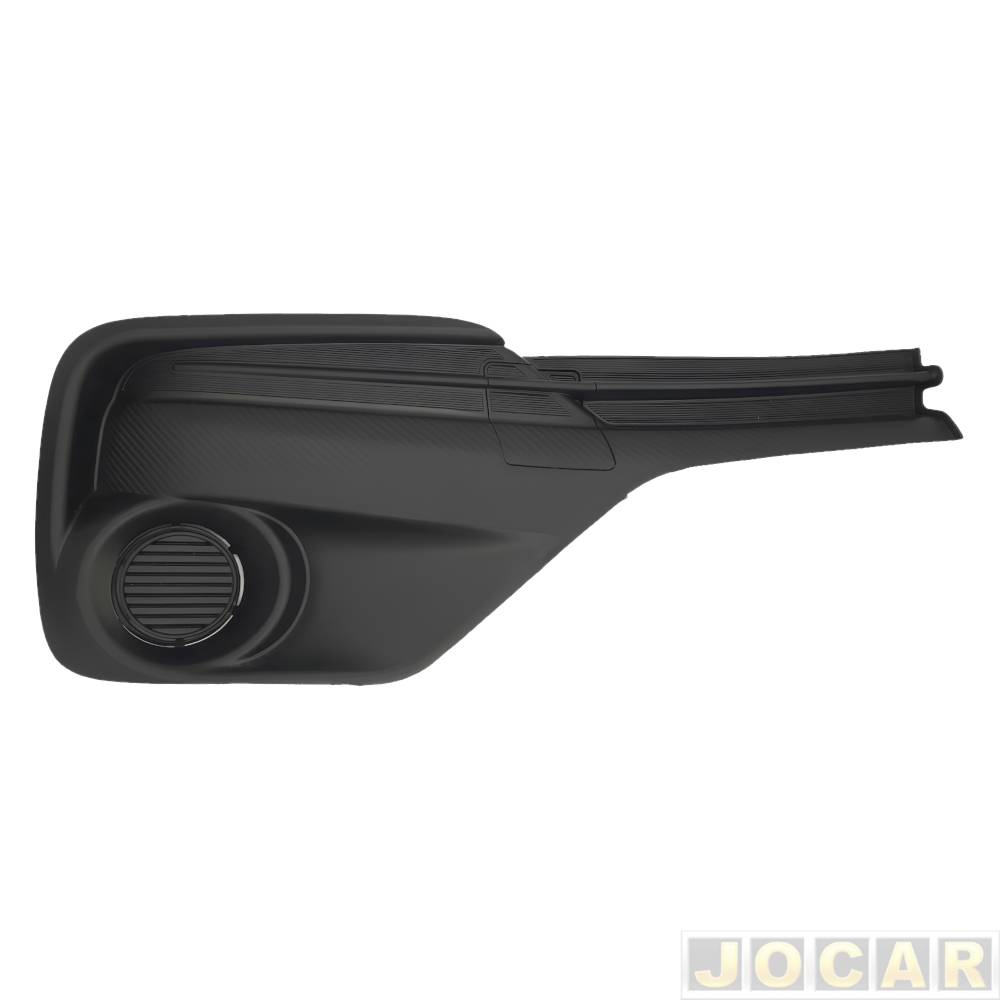 Grade (moldura) lateral do para-choque - importado - Etios 2017 até 2021 - sem furo para milha - preto - lado do passageiro - cada (unidade) - 28908