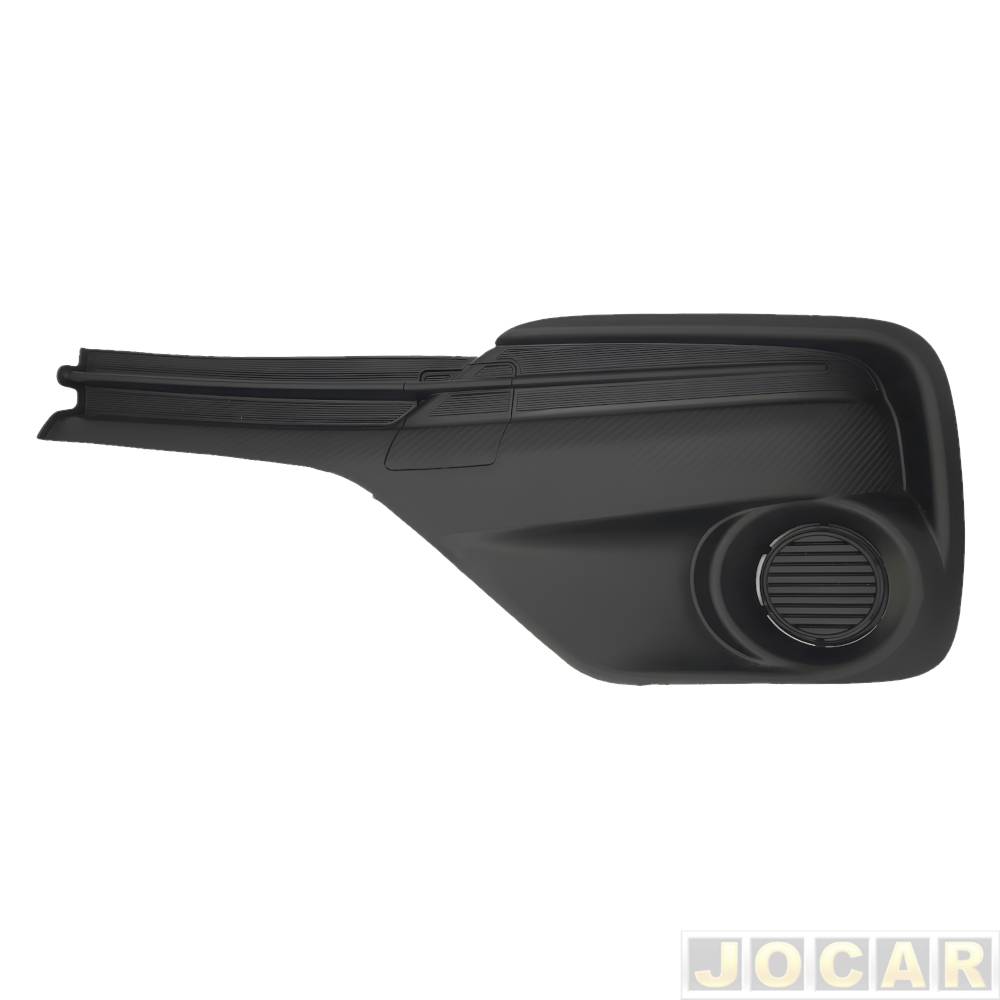 Grade (moldura) lateral do para-choque - importado - Etios 2017 até 2021 - sem furo para milha - preto - lado do motorista - cada (unidade) - 28907