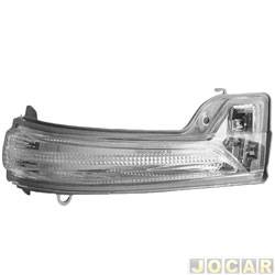 Lanterna do pisca do retrovisor externo - importado - <b>Toyota Hilux Cabine Dupla SRV 4X2 2.7 16V cmbio automtico Flex 4P de 2015 em diante</b> - Hilux 2015 em diante - lado do passageiro - cada (unidade) - 28304