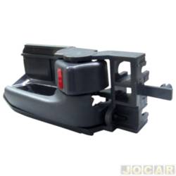 Maaneta interna da porta - <b>Toyota Hilux SW4 SR 4X2 2.7 16V cmbio automtico 5 lugares Flex de 2011 at 2015</b> - Corolla 2003 at 2008 - Hilux 2006 at 2015 - cinza - lado do passageiro - cada (unidade)