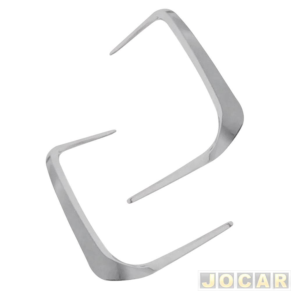 Grade (moldura) lateral do para-choque - importado - Corolla 2020 em diante - cromado - par - 29779