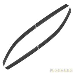 Calha de chuva - TG Poli - <b>Toyota Corolla Cross XR 2.0 16V CVT Flex 4x2 4P  de 2021 em diante</b> - Corolla Cross 2021 em diante - autoadesivo - fum - jogo - 27.014