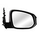 Retrovisor externo - importado - Toyota Hilux Cabine Dupla SRV 4X2 2.7 16V cmbio automtico Flex 4P de 2015 em diante - Hilux 2015 em diante - fixo - preta - lado do passageiro - cada (unidade) - 31632