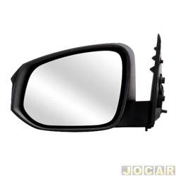 Retrovisor externo - importado - <b>Toyota Hilux Cabine Dupla SRV 4X2 2.7 16V cmbio automtico Flex 4P de 2015 em diante</b> - Hilux 2015 em diante - fixo - preta - lado do motorista - cada (unidade) - 31631