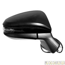 Retrovisor externo - importado - <b>Toyota Corolla Cross XR 2.0 16V CVT Flex 4x2 4P  de 2021 em diante</b> - Corolla Cross 2021 at 2022 - eltrico retrtil com pisca e ponto cego - lado do passageiro - cada (unidade) - 31722