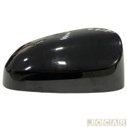 Capa do retrovisor - Metagal - <b>Toyota Etios Hatch 1.3 16V Flex 4P de 2014 at 2015</b> - Etios 2014 at 2021 - sem furo de pisca - para pintar - lado do passageiro - cada (unidade) - RJXC01LI