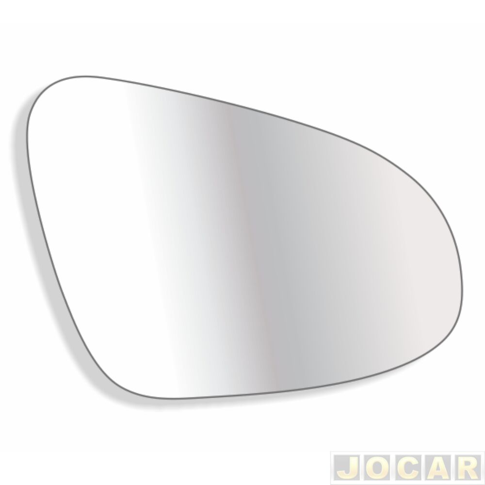 Lente do retrovisor com base - Troque Fácil - Corolla 2015 até 2019 - lado do passageiro - cada (unidade) - 6655C