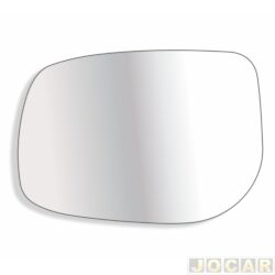 Lente do retrovisor com base - Troque Fcil - Toyota Etios Hatch 1.3 16V Flex 4P de 2012 at 2013 - Etios 2012 at 2013 - lado do motorista - cada (unidade) - 6630M