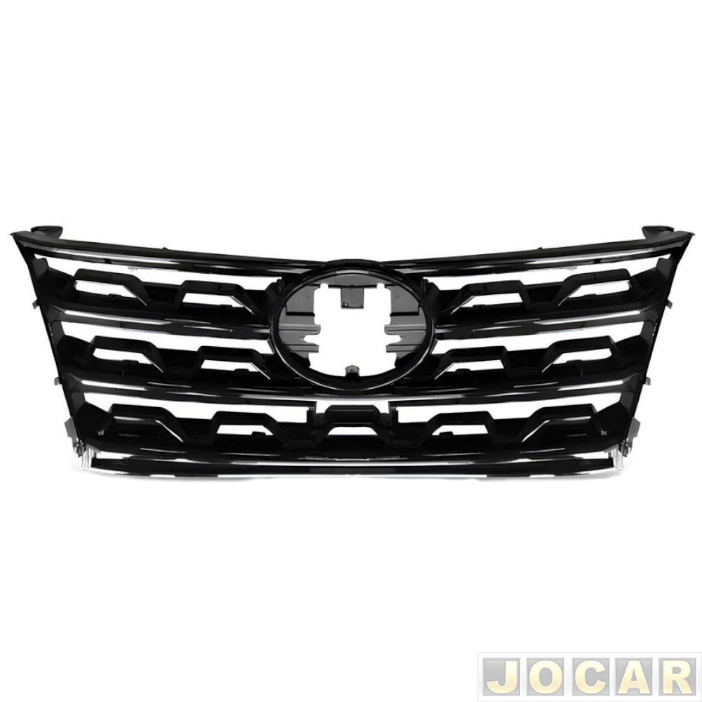 Grade dianteira - importado - Hilux SW4 2021 até 2024 - black piano - cada (unidade) - 32859