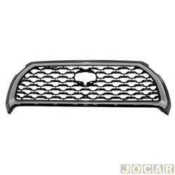 Grade dianteira - Tong Yang - <b>Toyota Corolla Cross XR 2.0 16V CVT Flex 4x2 4P  de 2021 em diante</b> - Corolla Cross 2021 at 2024 - black piano com moltura cinza - cada (unidade) - 33676