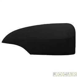 Capa do retrovisor - SMR - <b>Toyota Corolla Sedan Dynamic 2.0 16V cmbio automtico CVT Flex de 2016 at 2017</b> - Corolla 2015 at 2019 - liso com furo de pisca - preto - lado do passageiro - cada (unidade) - MA1002