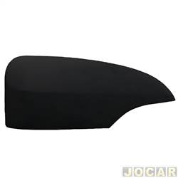 Capa do retrovisor - SMR - <b>Toyota Corolla Sedan Dynamic 2.0 16V cmbio automtico CVT Flex de 2016 at 2017</b> - Corolla 2015 at 2019 - liso com furo de pisca - preto - lado do motorista - cada (unidade) - MA1003