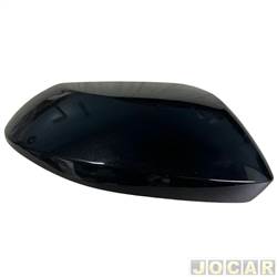 Capa do retrovisor - SMR - <b>Toyota Corolla Sedan XEi 2.0 VVT-iE 16V CVT de 2019 em diante</b> - Corolla 2020 em diante - liso - preto - lado do passageiro - cada (unidade) - MA1028