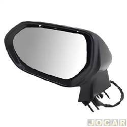 Retrovisor externo - SMR - <b>Toyota Corolla Sedan Altis 2.0 VVT-iE 16V CVT Flex de 2019 em diante</b> - Corolla 2020 em diante - liso eltrico com pisca retrtil - sem capa - preto - lado do motorista - cada (unidade) - MA9021