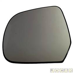 Lente do retrovisor com base - Metagal - <b>Toyota Etios Hatch XLS 1.5 16V Flex 4P de 2012 at 2017</b> - Etios 2013 at 2017 - lado do motorista - cada (unidade) - RKAMX5