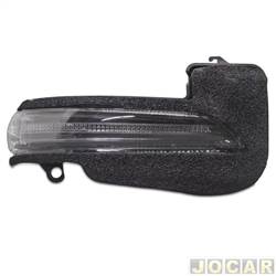 Lanterna do pisca do retrovisor externo - Metagal - <b>Toyota Hilux Cabine Dupla SRV 4X2 2.7 16V cmbio automtico Flex 4P de 2015 em diante</b> - Hilux 2016 em diante - fum - lado do passageiro - cada (unidade) - RCC20BE895