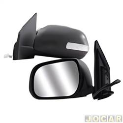 Retrovisor externo - Mirror - Rav4 2009 at 2012 - eltrico/pisca/retrtil/com aquec. 9 fios - branco - lado do motorista - cada (unidade) - 34277