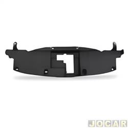 Defletor do radiador - importado - <b>Toyota Hilux Cabine Dupla SRV 4X2 2.7 16V cmbio automtico Flex 4P de 2015 em diante</b> - Hilux 2016 at 2020 - preto - superior - cada (unidade) - 33958