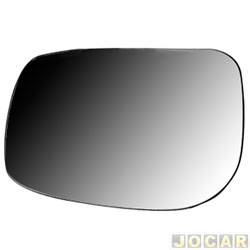 Lente do retrovisor com base - Blawer - Etios 2012 at 2013 - lado do motorista - cada (unidade) - 97517LE