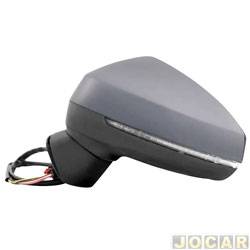 Retrovisor externo - importado - A3 2013 at 2016 - eltrico/retrtil/ pisca/aquecedor - para pintar - lado do motorista - cada (unidade) - 29369
