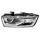 Farol principal - Depo - Audi Q3 Ambiente Plus 1.4 TFSi S-Tronic flex 4P de 2017 at 2019 - Q3 2015 at 2019 - eltrico com led e xenon - lado do passageiro - cada (unidade) - 30988