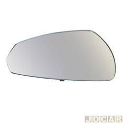 Lente do retrovisor com base - importado - A3 2013 at 2018 - lado do motorista - cada (unidade) - 31549