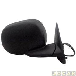 Retrovisor externo - importado - <b>Dodge Dakota Cabine Simples R/T V8 5.2 gasolina de 2000 at 2001</b> - Dakota - 1997 at 2001 - eltrico com aquecedor - para pintar - lado do passageiro - cada (unidade) - 15472