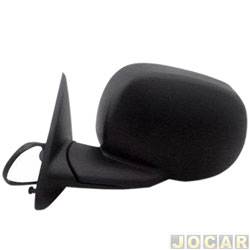 Retrovisor externo - importado - <b>Dodge Dakota Cabine Simples R/T V8 5.2 gasolina de 2000 at 2001</b> - Dakota 1997 at 2001 - eltrico  - preto - lado do motorista - cada (unidade) - 15475