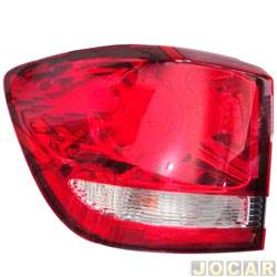 Lanterna traseira principal - TYC - Journey 2010 at 2015 - lateral - com led - vermelho e branco - lado do motorista - cada (unidade) - 24845