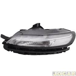 Farol principal - TYC - Cherokee 2014 at 2017 - superior com led - lado do motorista - cada (unidade) - 27149