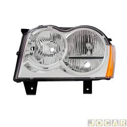 Farol principal - importado - Grand Cherokee 2004 at 2007 - lado do motorista - cada (unidade) - 31243