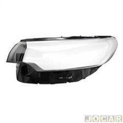 Lente do farol principal - importado - <b>Jeep Compass Longitude T270 4X2 1.3 turbo cmbio automtico flex 4P de 2022 em diante</b> - Compass 2022 em diante - lado do motorista - cada (unidade) - 34453