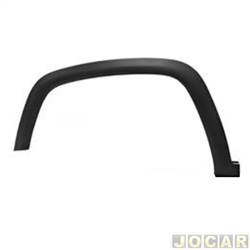 Moldura do para-lama - importado - <b>Jeep Compass Longitude 4X2 2.0 16V cmbio automtico flex 4P de 2016 at 2021</b> - Compass 2017 at 2021 - preta - dianteiro - lado do motorista - cada (unidade) - 34971