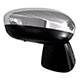 Retrovisor externo - importado - Citron C3 Picasso GL 1.5 8V cmbio manual Flex 4P de 2012 at 2015 - AirCross 2010 em diante - C3 Picasso 2011 em diante - eltrico sensor temperatura - cromado - lado do passageiro - cada (unidade) - 24034