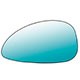 Lente do retrovisor com base - importado - C4 2006 at 2012 - Asfrico - azul - lado do motorista - cada (unidade) - 24066