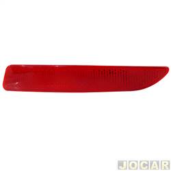 Defletor do para-choque - importado - <b>Citron C4 Hatch GLX 2.0 16V cmbio automtico Flex 4P de 2009 at 2014</b> - C4 Pallas 2007 at 2013 - vermelha - traseiro - lado do passageiro - cada (unidade) - 33934