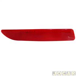 Defletor do para-choque - importado - <b>Citron C4 Hatch GLX 2.0 16V cmbio automtico Flex 4P de 2009 at 2014</b> - C4 Pallas 2007 at 2013 - vermelha - traseiro - lado do motorista - cada (unidade) - 33933