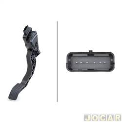 Pedal do acelerador - Hella - <b>Citron C3 XTR 1.6 16V Flex de 2006 at 2012</b> - C3 2005 at 2012 - eletrnico - transmisso automtica - cada (unidade) - 6PV009949831