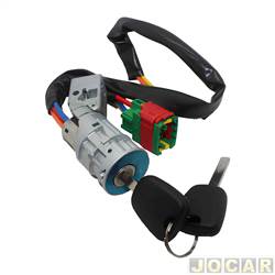 Cilindro da chave do contato - Ori - <b>Citron C3 GLX 1.4 8V Flex de 2005 at 2012</b> - C3 2005 at 2012 - com chave - cada (unidade) - 79041