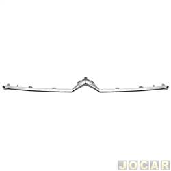 Friso da grade dianteira - importado - <b>Citron C3 First Edition Bi-Tom 1.0 12V cmbio manual Flex 4P de 2022 em diante</b> - C3 2021 at 2025 - cromado - inferior - cada (unidade) - 35476