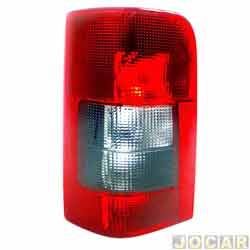 Lanterna traseira principal - TYC - <b>Citron Berlingo Multispace 1.8 2P de 1998 at 2000</b> - Berlingo 1996 at 2008 Fume - lado do passageiro - cada (unidade) - 63478