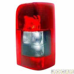 Lanterna traseira principal - TYC - <b>Citron Berlingo Multispace 1.8 2P de 1998 at 2000</b> - Berlingo 1996 at 2008 Fume - lado do motorista - cada (unidade) - 63479