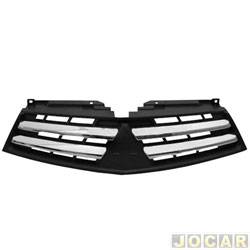Grade dianteira - Tong Yang - <b>Mitsubishi L-200 Cabine Dupla Triton HPE 4X4 AT 3.5 V6 Flex de 2012 at 2014</b> - L200 Triton 2012 at 2014 - cinza escuro - cada (unidade) - 24480