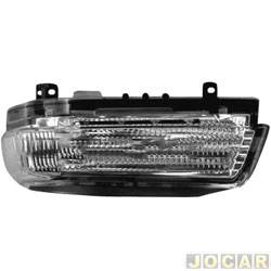 Lanterna do pisca do retrovisor externo - importado - <b>Mitsubishi Pajero Full 4X4-AT HPE AWC-R 3.8 V6 gasolina 2P de 2009 at 2014</b> - Pajero Full - 2008 at 2014 - lado do motorista - cada (unidade) - 26693
