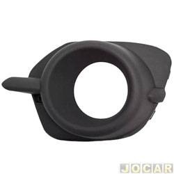 Grade (moldura) lateral do para-choque - importado - <b>Mitsubishi L-200 Cabine Dupla Triton HPE 4X4 AT 3.5 V6 Flex de 2015 at 2017</b> - L200 Triton 2014 em diante - com furo - dianteiro - lado do motorista - cada (unidade) - 22479
