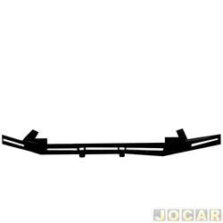 Alma de ao para-choque dianteiro - importado - <b>Mitsubishi Pajero Sport 4X2-AT 3.0 V6 gasolina 4P de 2000 at 2003</b> - Pajero Sport 2000 at 2005 - cada (unidade) - 22663.
