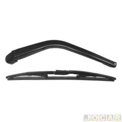 Haste do limpador do vidro traseiro - alternativo - 2M Plastic - <b>Mitsubishi Pajero TR4 4X2-AT 2.0 16V Flex 4P de 2011 at 2015</b> - Pajero TR4 2011 at 2015 - com palheta - cada (unidade) - 1510178