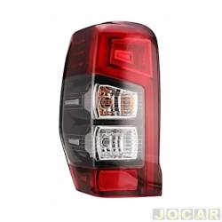 Lanterna traseira principal - TYC - <b>Mitsubishi L-200 Cabine Dupla Triton GL 4X4 AT 2.4 Turbo diesel de 2020 em diante</b> - Nova L200 Triton 2021 at 2024 - sem LED - lado do motorista - cada (unidade) - 30973