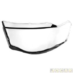 Lente do farol principal - importado - <b>Mitsubishi L-200 Cabine Dupla Triton HPE 4X4 AT 3.5 V6 Flex de 2012 at 2017</b> - L200 Triton 2007 at 2016 - lado do motorista - cada (unidade) - 32247