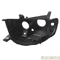Carcaa do farol - importado - <b>Mitsubishi Pajero Dakar HPE 4X4-AT 3.5 V6 Flex 4P de 2012 at 2014</b> - Pajero Dakar 2009 at 2013 - com regulador - lado do motorista - cada (unidade) - 33179